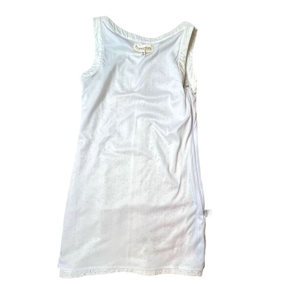 Francesca's Sleeveless Eyelet Lace White Lined  Sheath Dress SMALL Vanilla Girl - Picture 8 of 15